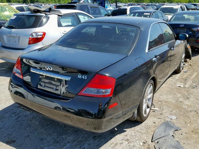 JNKAY41E93M006566 - 2003 INFINITI M45 BLACK photo 4