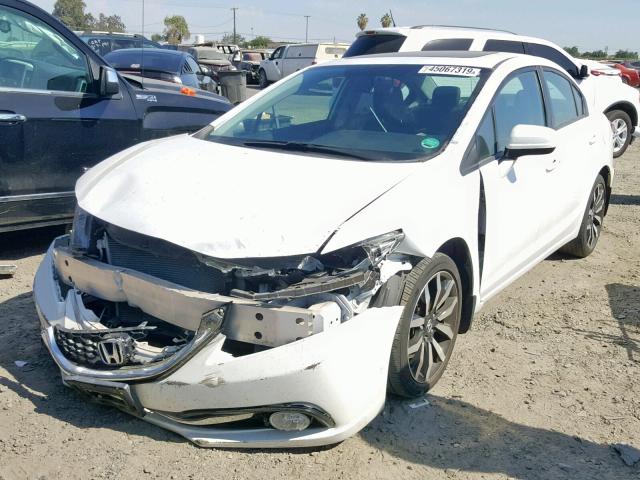 19XFB2F96FE240059 - 2015 HONDA CIVIC EXL თეთრი ფოტო 2