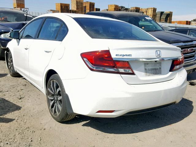19XFB2F96FE240059 - 2015 HONDA CIVIC EXL თეთრი ფოტო 3