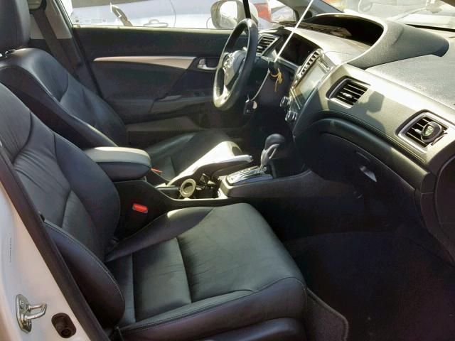 19XFB2F96FE240059 - 2015 HONDA CIVIC EXL თეთრი ფოტო 5