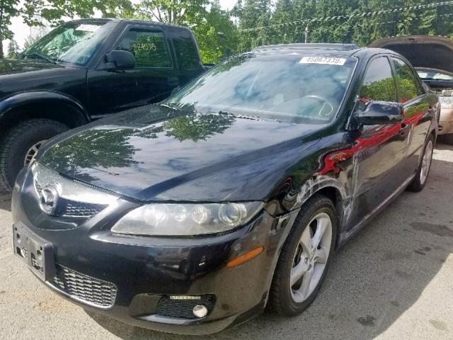 1YVHP80CX85M02768 - 2008 MAZDA 6 I BLACK photo 2