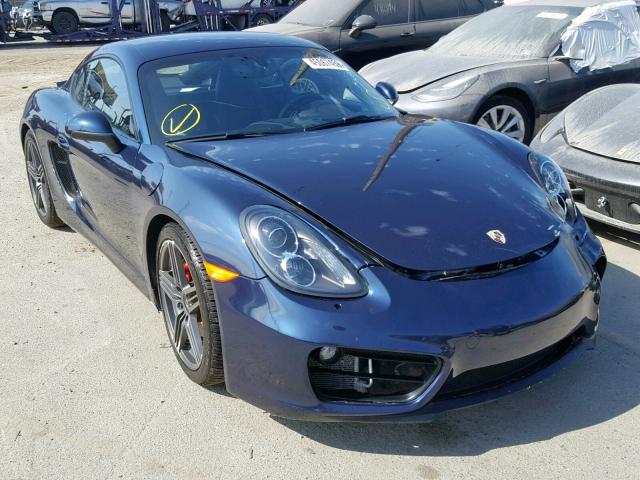 WP0AB2A89GK185081 - 2016 PORSCHE CAYMAN S BLUE photo 1