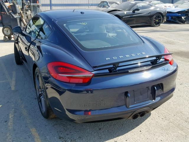 WP0AB2A89GK185081 - 2016 PORSCHE CAYMAN S BLUE photo 3