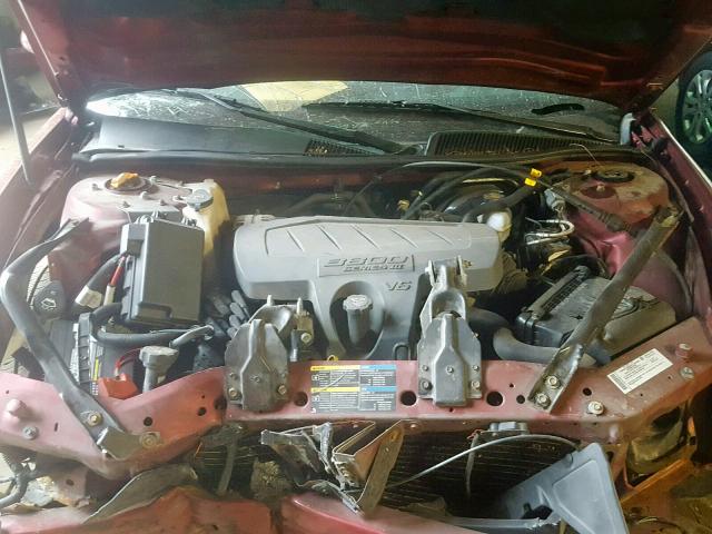 2G4WC582471227127 - 2007 BUICK LACROSSE C BURGUNDY photo 7