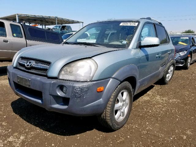 KM8JN12D45U051735 - 2005 HYUNDAI TUCSON GLS GREEN photo 2