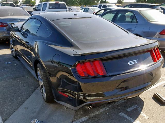 1FA6P8CF3F5382269 - 2015 FORD MUSTANG GT BLACK photo 3