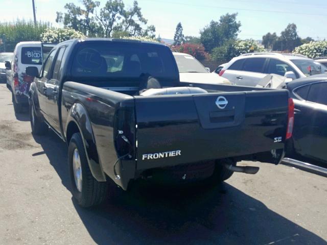 1N6AD09U17C460031 - 2007 NISSAN FRONTIER C BLACK photo 3