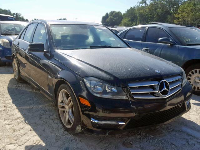 WDDGF4HB3CA631971 - 2012 MERCEDES-BENZ C 250 BLACK photo 1