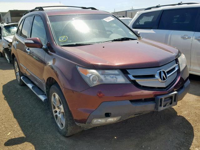 2HNYD28227H511640 - 2007 ACURA MDX MAROON photo 1