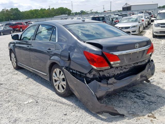 4T1BK3DB1CU453066 - 2012 TOYOTA AVALON BAS CHARCOAL photo 3