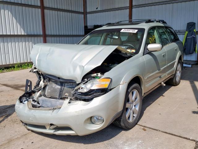 4S4BP62C367345081 - 2006 SUBARU LEGACY OUT BEIGE photo 2