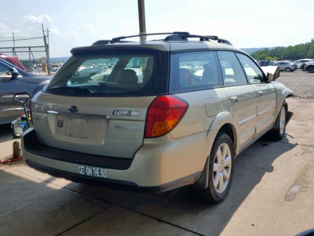 4S4BP62C367345081 - 2006 SUBARU LEGACY OUT BEIGE photo 4