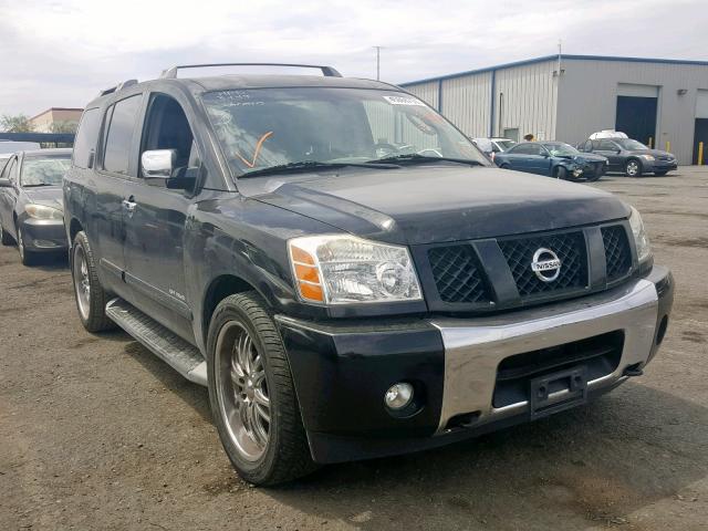 5N1AA08A94N702174 - 2004 NISSAN ARMADA SE BLACK photo 1