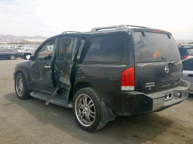 5N1AA08A94N702174 - 2004 NISSAN ARMADA SE BLACK photo 3