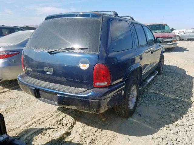 1B4HR28Y4XF629912 - 1999 DODGE DURANGO BLUE photo 4