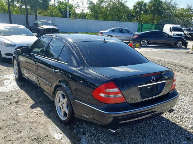 WDBUF65J85A713992 - 2005 MERCEDES-BENZ E 320 BLACK photo 3