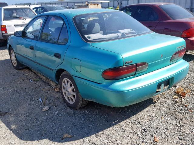 1Y1SK5384PZ028161 - 1993 GEO PRIZM LSI GREEN photo 3