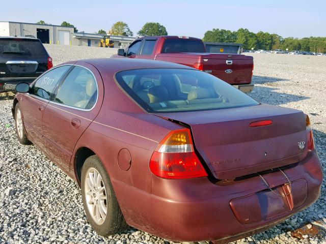 2C3HE66G52H129026 - 2002 CHRYSLER 300M MAROON photo 3