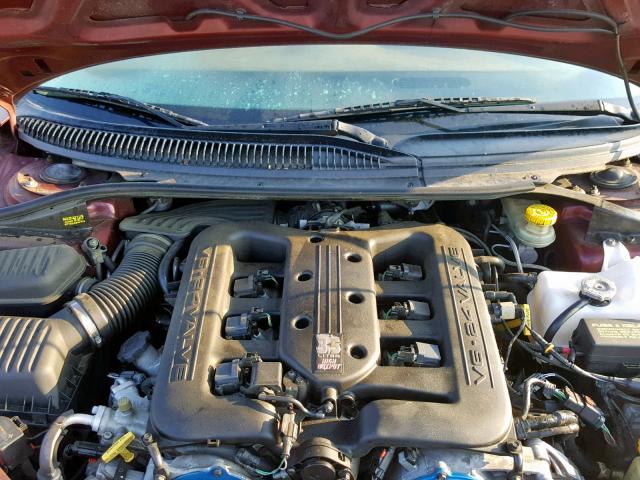 2C3HE66G52H129026 - 2002 CHRYSLER 300M MAROON photo 7