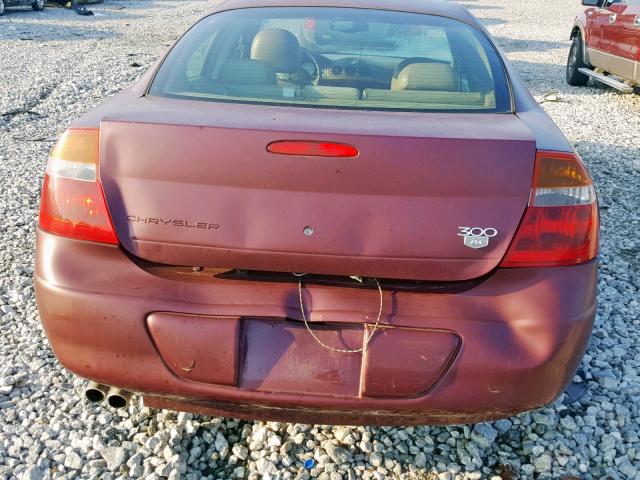 2C3HE66G52H129026 - 2002 CHRYSLER 300M MAROON photo 9