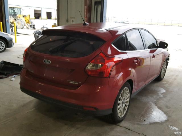 1FAHP3N24CL435008 - 2012 FORD FOCUS TITA RED photo 4