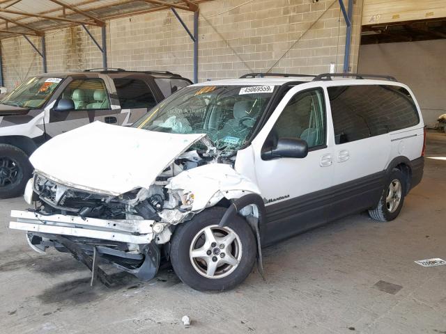 1GMDX03E44D208283 - 2004 PONTIAC MONTANA WHITE photo 2