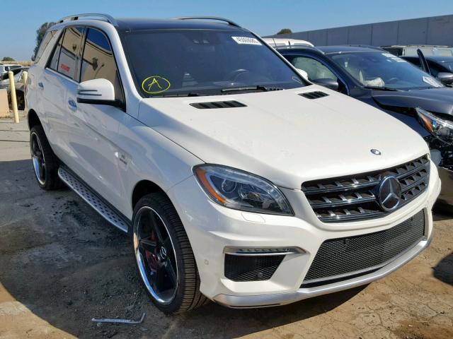 4JGDA7EB2DA212301 - 2013 MERCEDES-BENZ ML 63 AMG WHITE photo 1