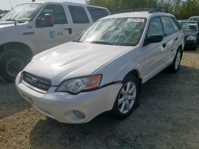 4S4BP61C967300065 - 2006 SUBARU LEGACY OUT WHITE photo 2