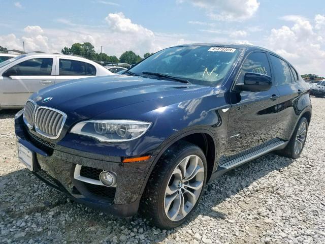 5UXFG8C54DL591576 - 2013 BMW X6 XDRIVE5 BLUE photo 2