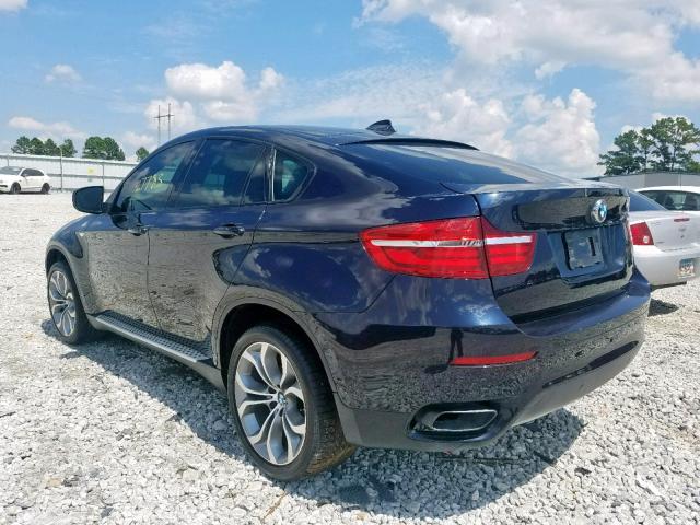 5UXFG8C54DL591576 - 2013 BMW X6 XDRIVE5 BLUE photo 3