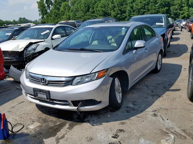 2HGFB2F91CH506704 - 2012 HONDA CIVIC EXL 银色 照片 2