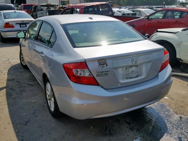 2HGFB2F91CH506704 - 2012 HONDA CIVIC EXL 银色 照片 3