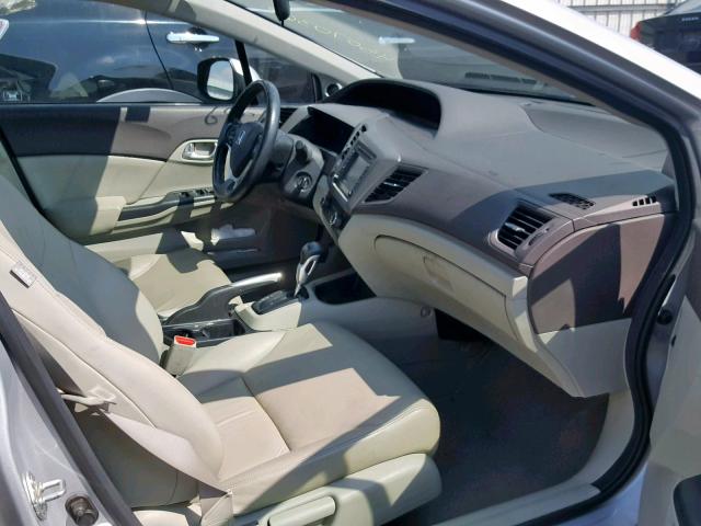 2HGFB2F91CH506704 - 2012 HONDA CIVIC EXL 银色 照片 5
