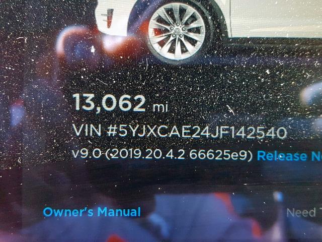 5YJXCAE24JF142540 - 2018 TESLA MODEL X WHITE photo 8