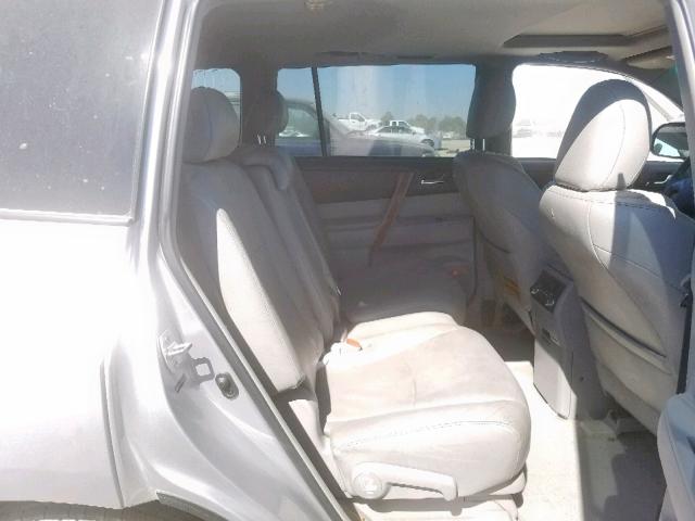 5TDDK3EH1AS002656 - 2010 TOYOTA HIGHLANDER SILVER photo 6