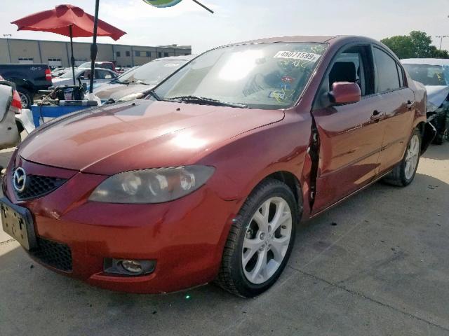 JM1BK32F281181274 - 2008 MAZDA 3 I RED photo 2