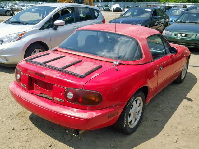 JM1NA3510L0106426 - 1990 MAZDA MX-5 MIATA RED photo 4