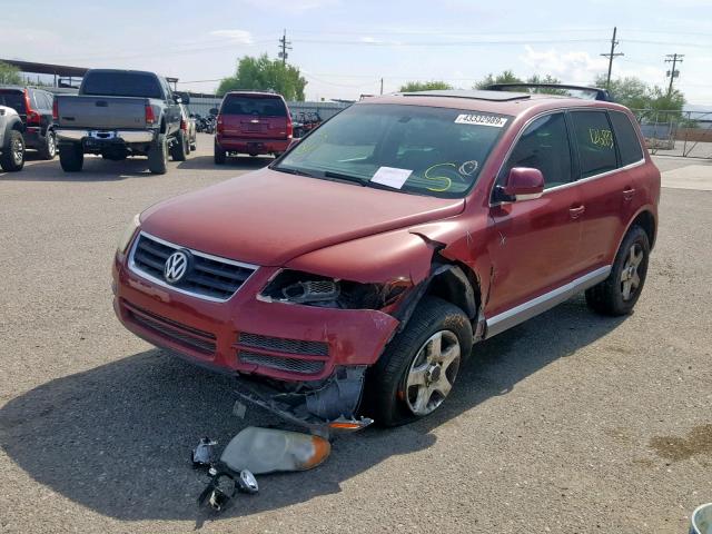 WVGBC67L94D030935 - 2004 VOLKSWAGEN TOUAREG 3. RED photo 2