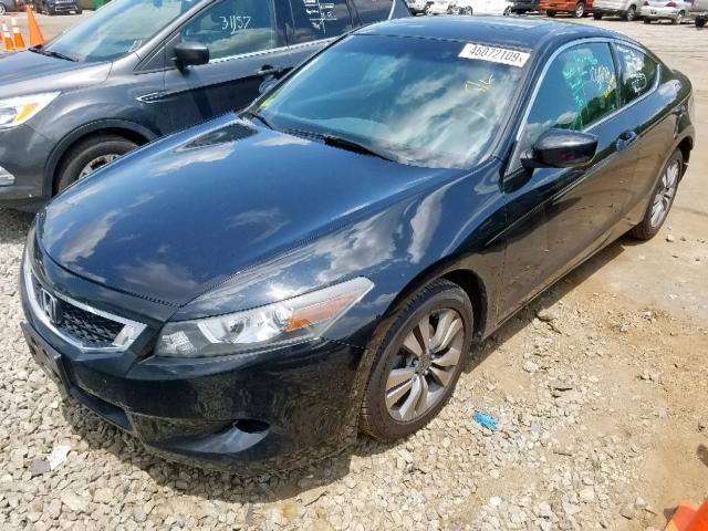 1HGCS12899A004055 - 2009 HONDA ACCORD EXL BLACK photo 2