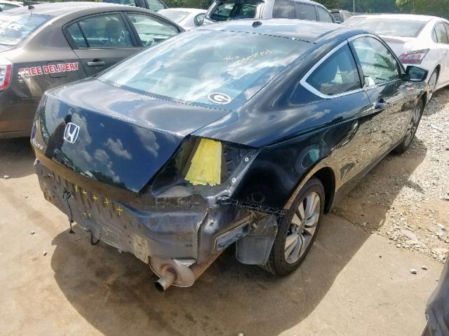 1HGCS12899A004055 - 2009 HONDA ACCORD EXL BLACK photo 4