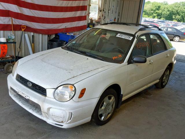 JF1GG65502H801622 - 2002 SUBARU IMPREZA TS WHITE photo 2