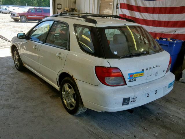 JF1GG65502H801622 - 2002 SUBARU IMPREZA TS WHITE photo 3