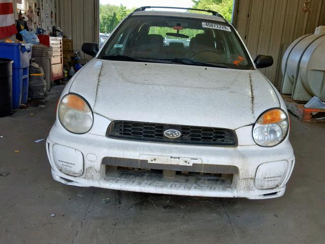 JF1GG65502H801622 - 2002 SUBARU IMPREZA TS WHITE photo 9