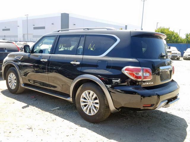 JN8AY2ND2H9007421 - 2017 NISSAN ARMADA SV BLACK photo 3