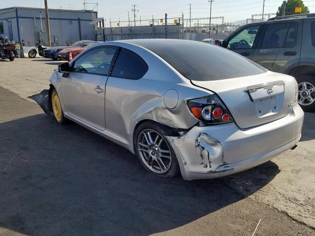 JTKDE167580266132 - 2008 TOYOTA SCION TC ვერცხლისფერი ფოტო 3