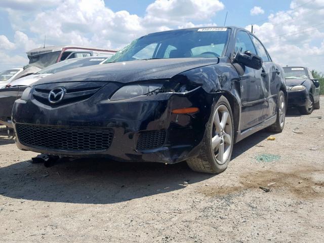 1YVHP80C575M62603 - 2007 MAZDA MAZDA6 BLACK photo 2