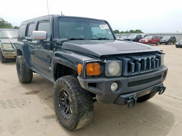 5GTDN13E478223971 - 2007 HUMMER H3 BLACK photo 1