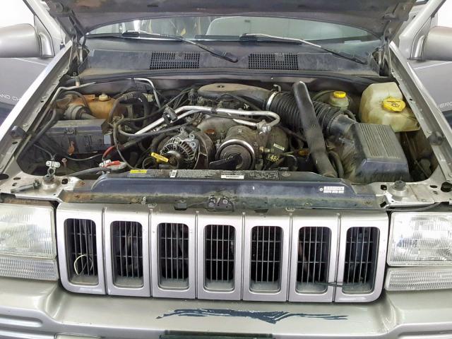 1J4GZ78Y4VC550986 - 1997 JEEP GRAND CHER SILVER photo 7