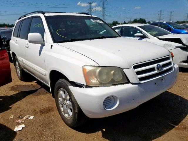 JTEHF21A420061581 - 2002 TOYOTA HIGHLANDER WHITE photo 1