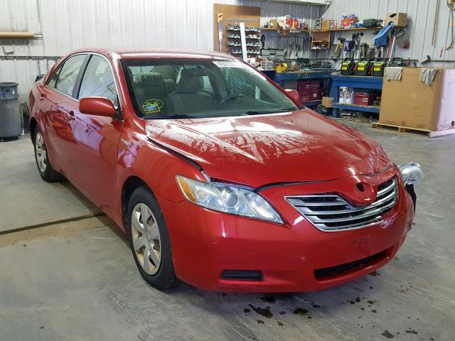 4T1BB46K28U048571 - 2008 TOYOTA CAMRY HYBR RED photo 1